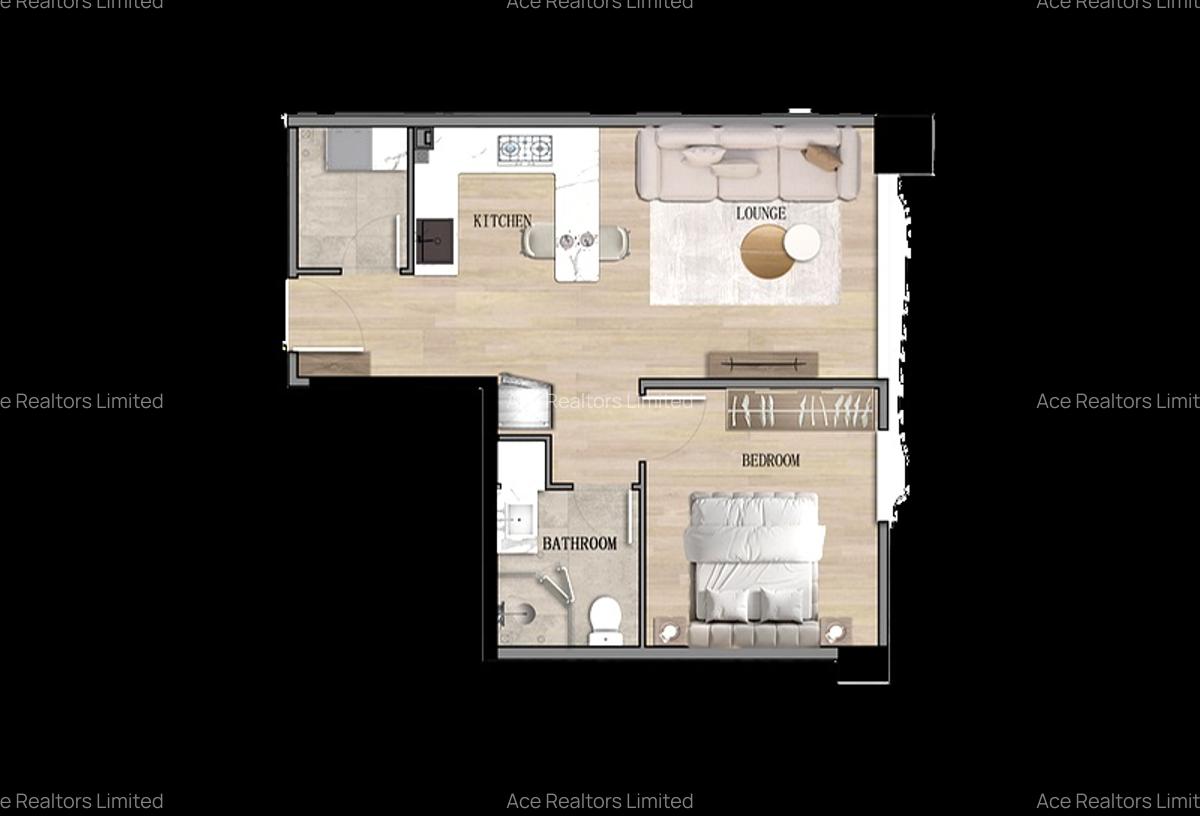 1 Bed Apartment with En Suite at Lantana Road - 2