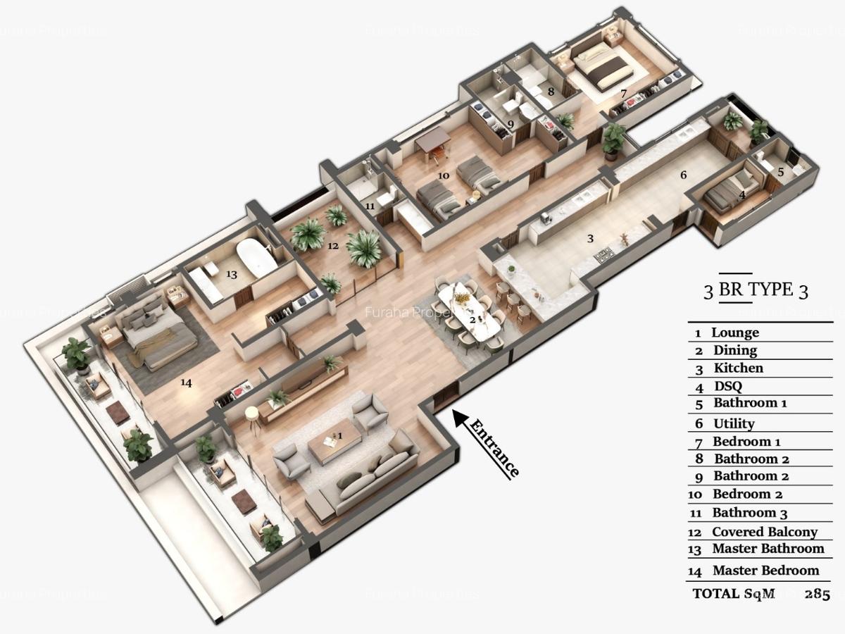 3 Bed Apartment with En Suite in Nyali Area - 3