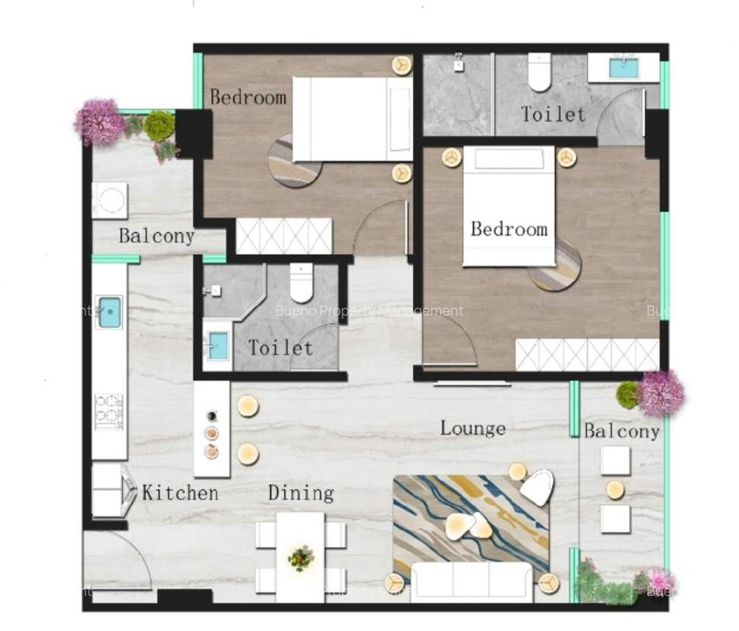 1 Bed Apartment with En Suite in Westlands Area - 3