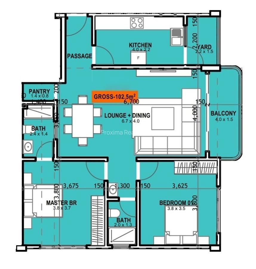 3 Bed Apartment with En Suite at Wood Avenue - 2