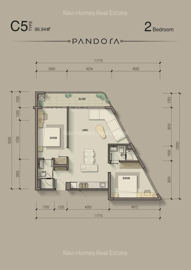 3 Bed Apartment with En Suite in Westlands Area - 10