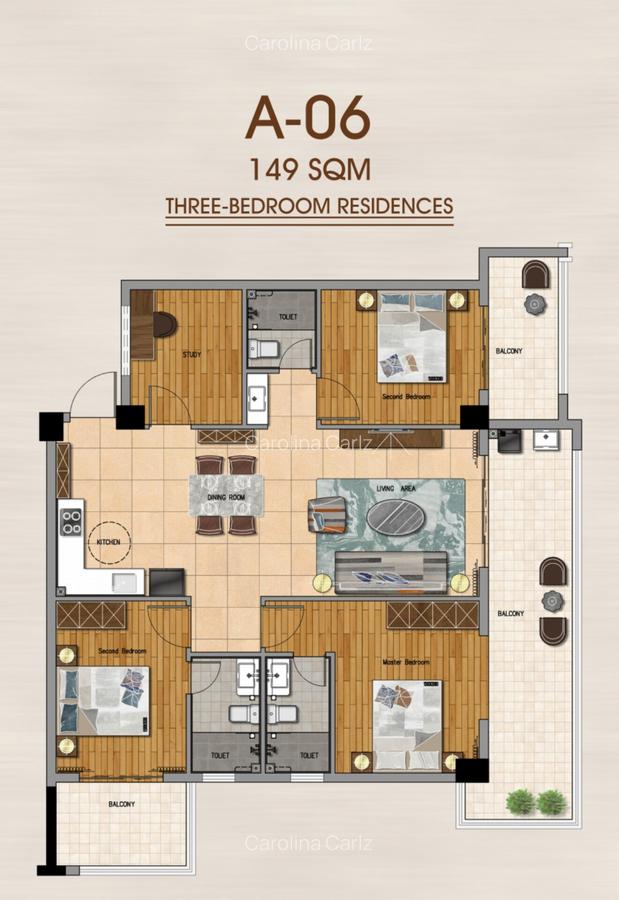 3 Bed Apartment with En Suite at Rhapta Road - 14