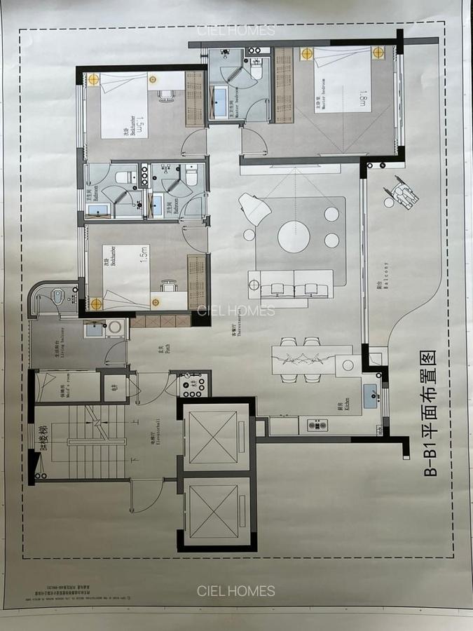 3 Bed Apartment with Swimming Pool at Jalaram Road - 8