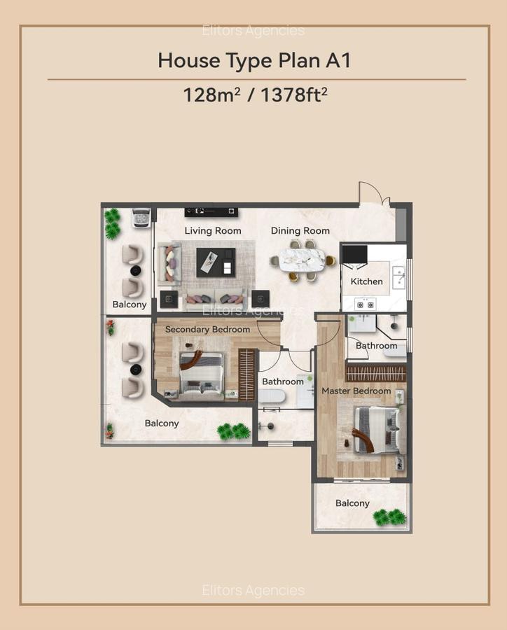 1 Bed Apartment with En Suite at Vihiga Riad - 7