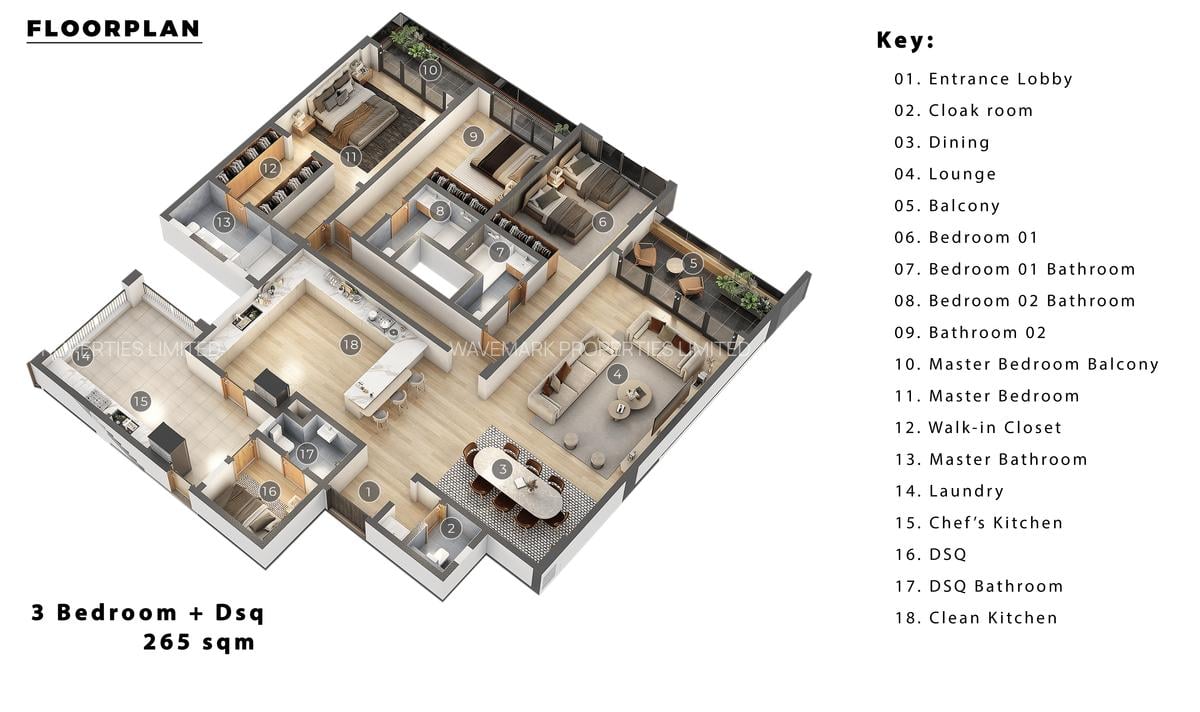 4 Bed Apartment with Swimming Pool at Mombasa Opp. Chef Royale - 1