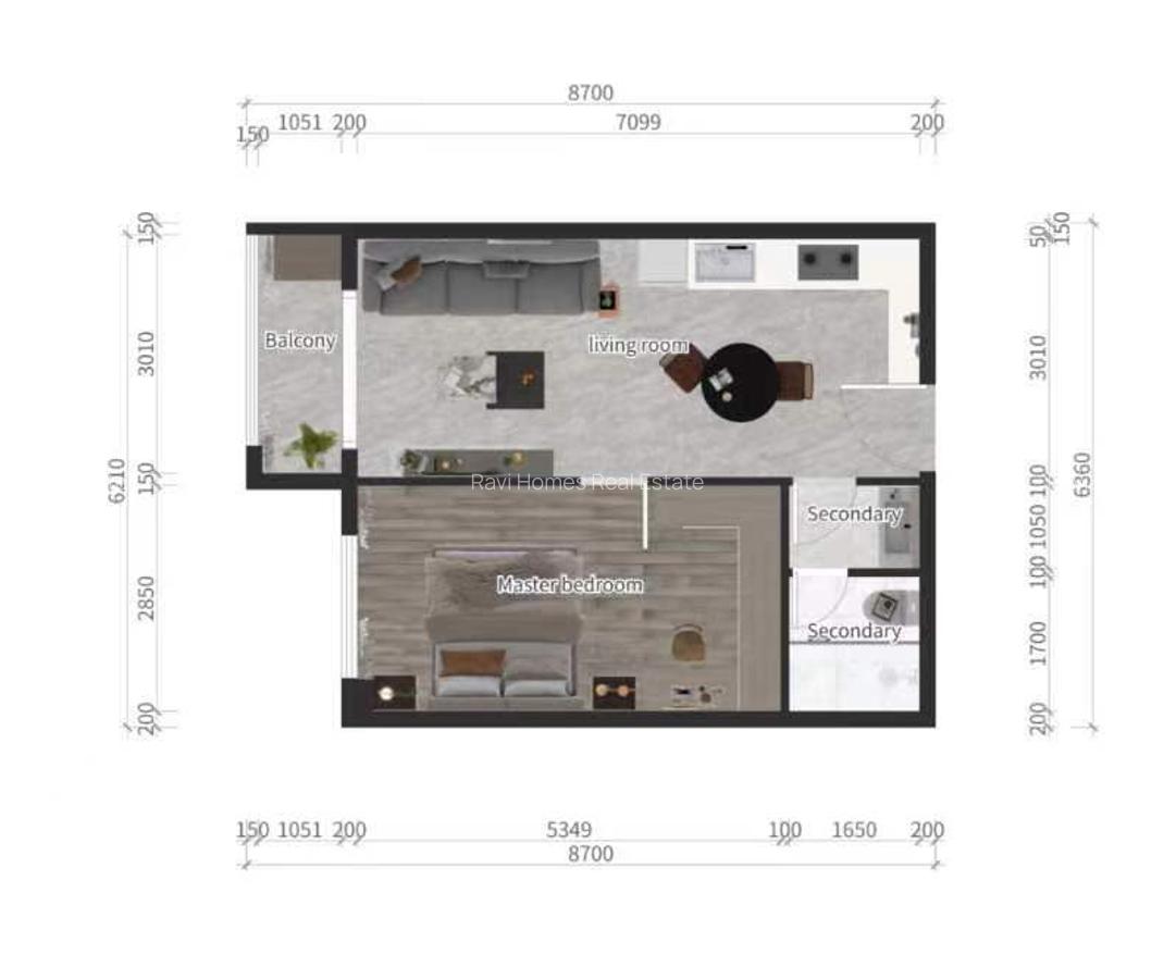 1 Bed Apartment with En Suite at Tabere Crescent - 2