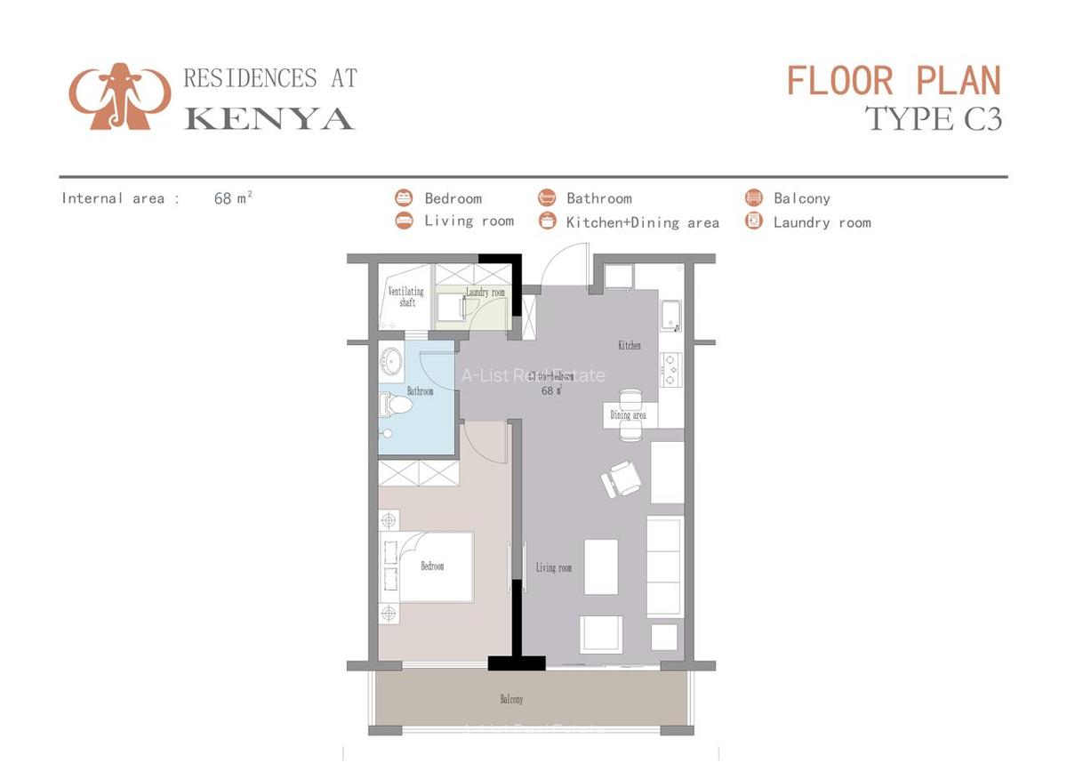Serviced 1 Bed Apartment with En Suite at Tinderet Avenue - 2