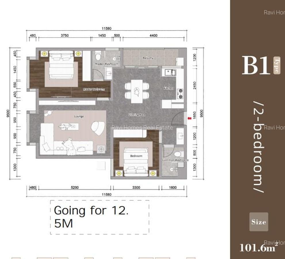 1 Bed Apartment with En Suite at Next To University Of Nairobi- Chiromo Campus - 8