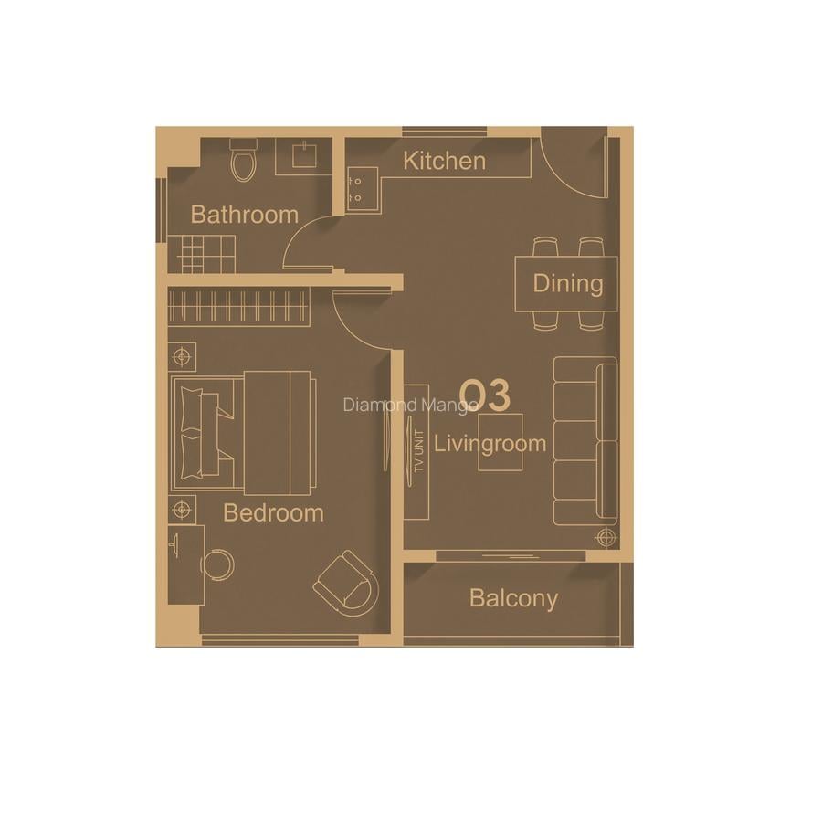 Furnished 1 Bed Apartment with En Suite in Kilimani - 2