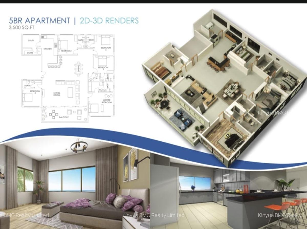 2 Bed Apartment with En Suite in Nyali Area - 1