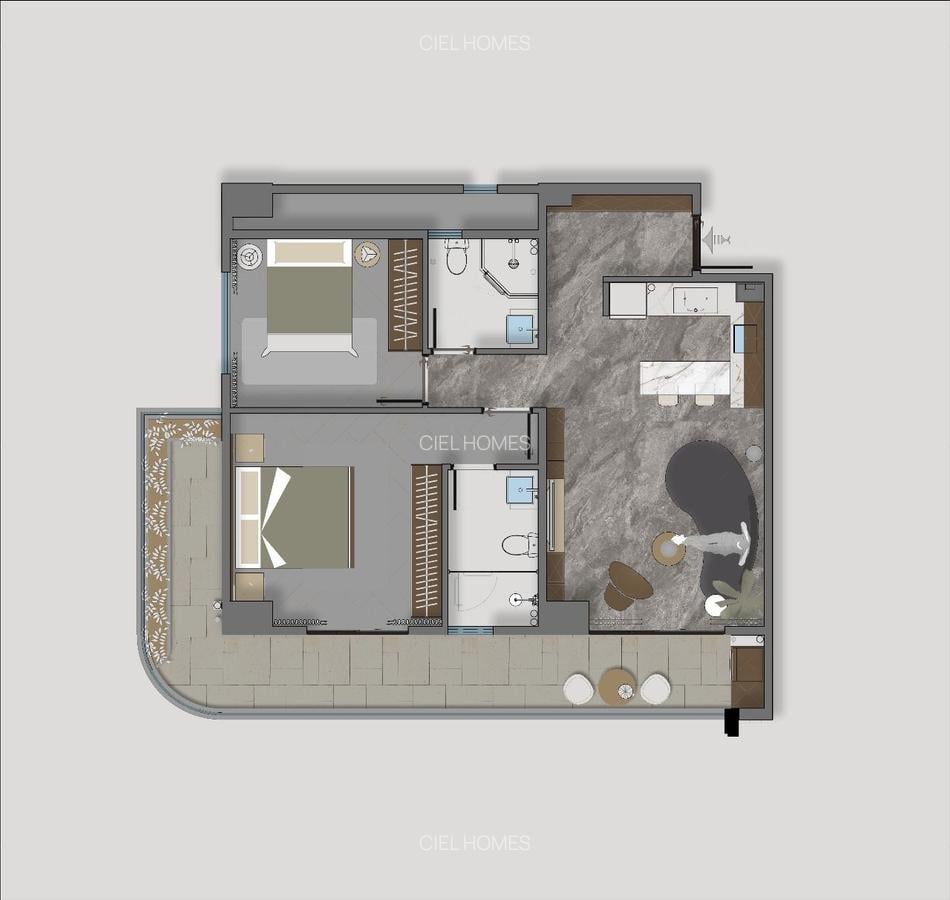 1 Bed Apartment with Swimming Pool at Mogotio Road - 7