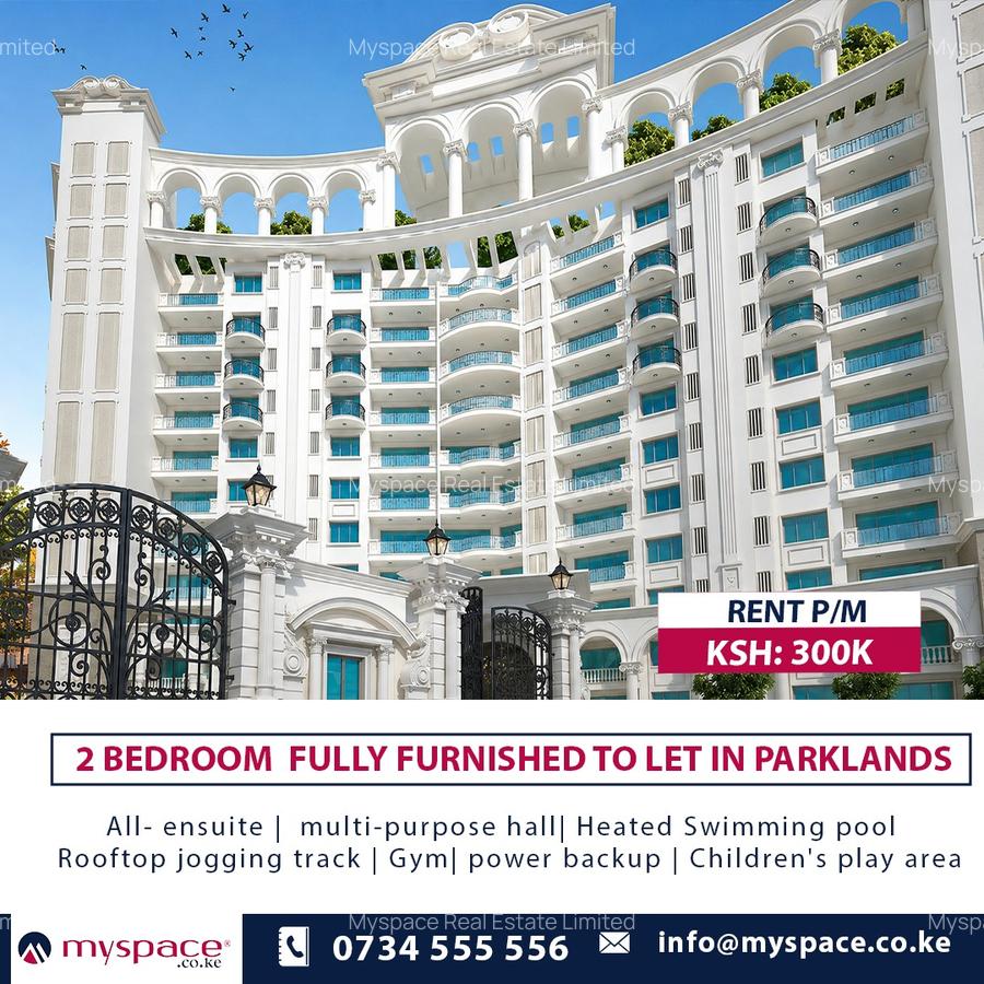Furnished 2 Bed Apartment with En Suite in Parklands - 1