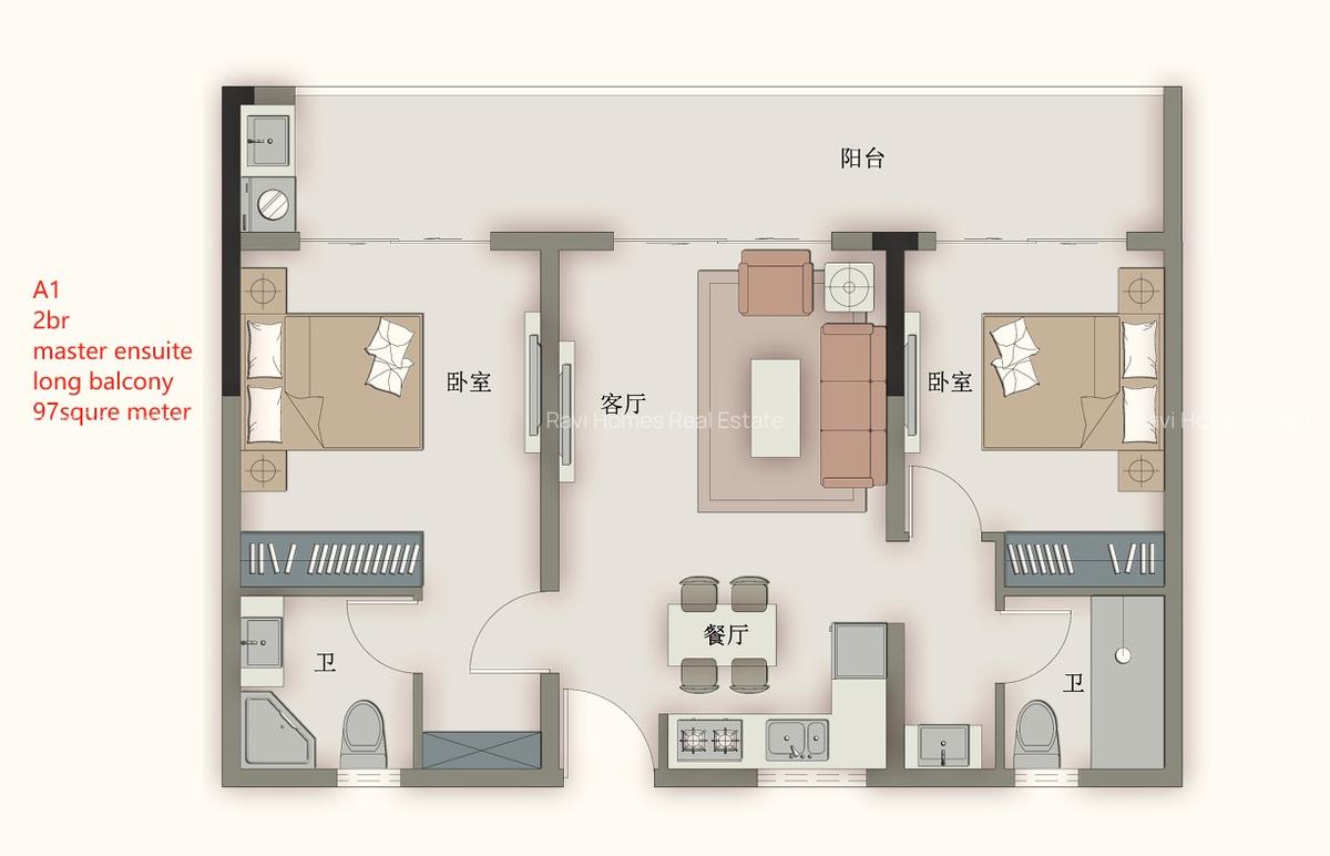 Studio Apartment with Swimming Pool in Kileleshwa - 2