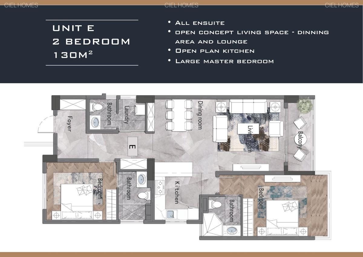 2 Bed Apartment with Swimming Pool at Riara Road - 2