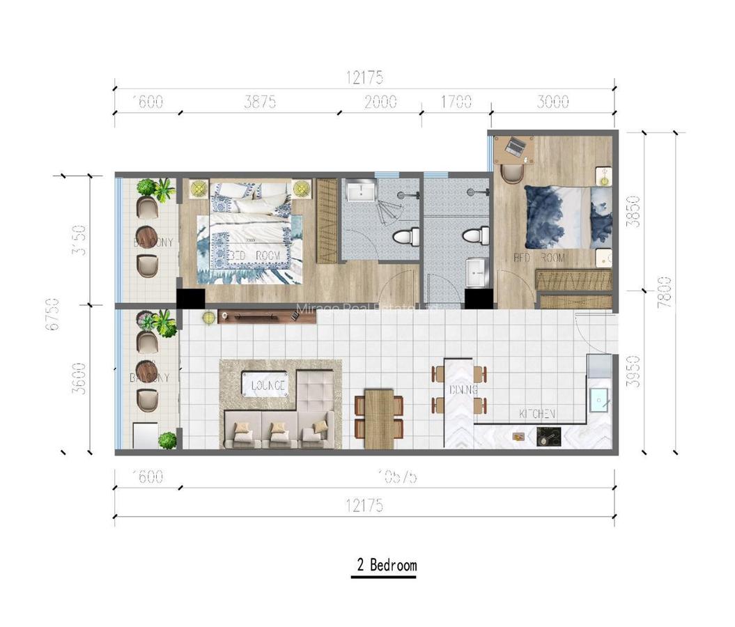 2 Bed Apartment with Swimming Pool in Riverside - 8