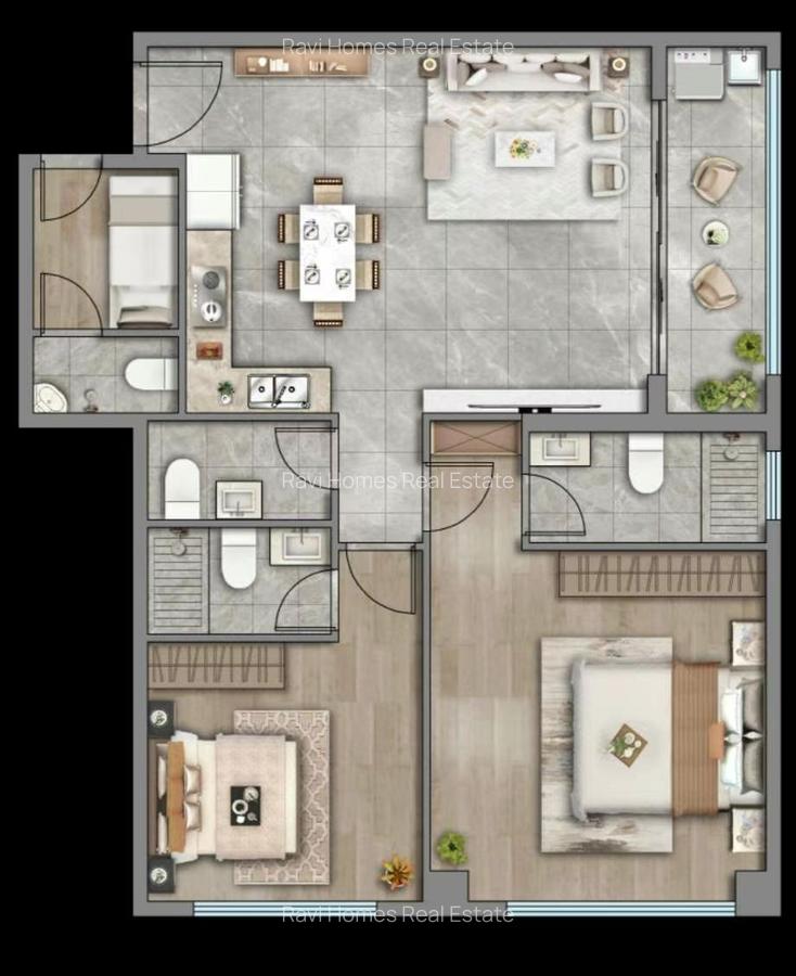 3 Bed Apartment with En Suite at Mogotio Road - 13