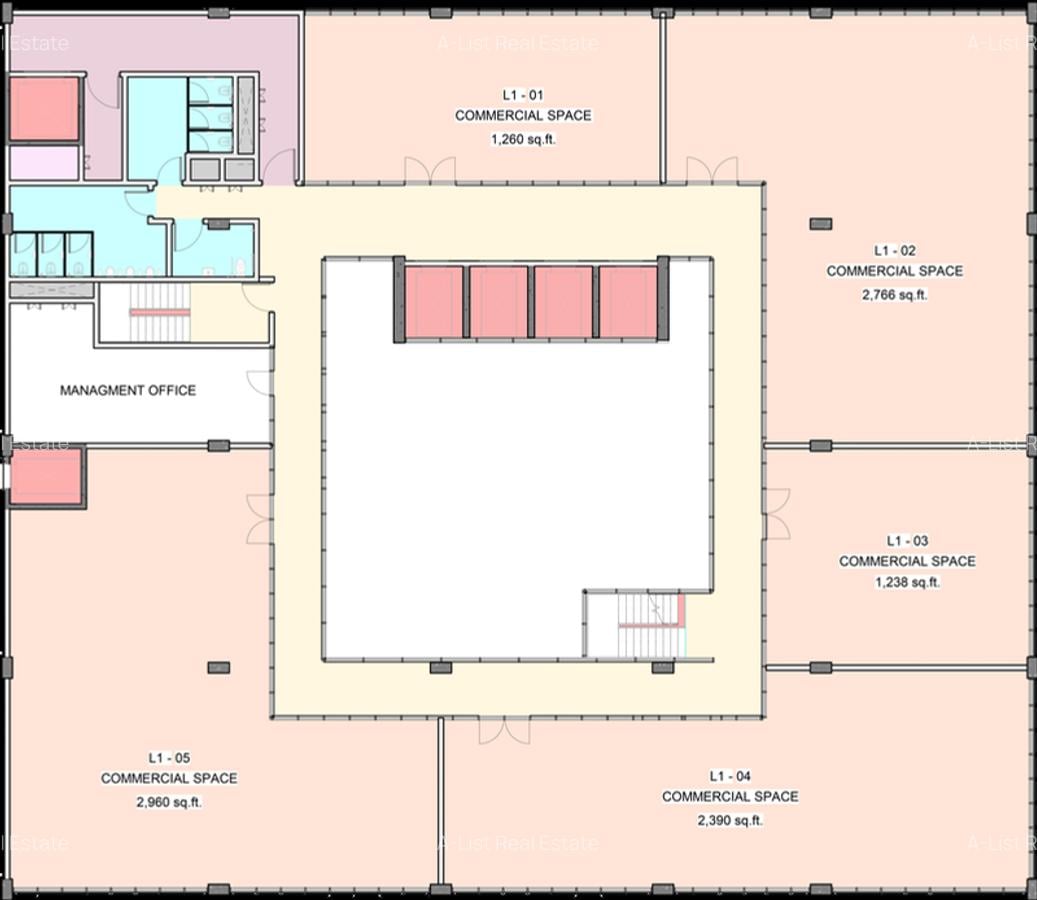 1,238 ft² Office with Backup Generator at Upper Hill - 1