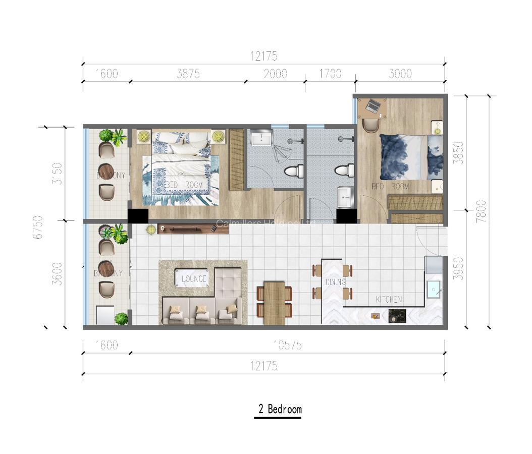 2 Bed Apartment with En Suite in Westlands Area - 8
