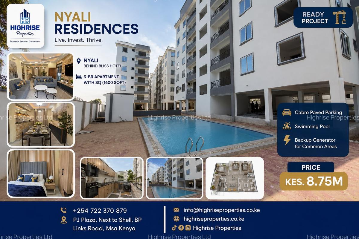 3 Bed Apartment with En Suite in Nyali Area - 1