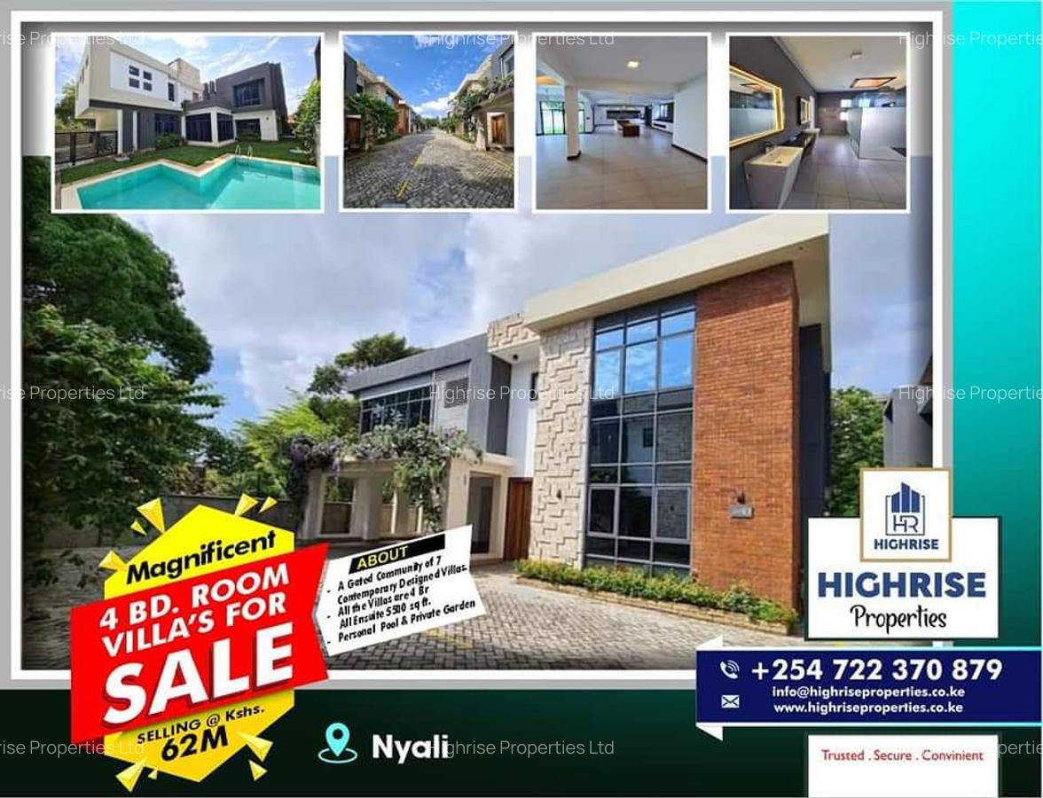 4 Bed Villa with En Suite in Nyali Area - 1