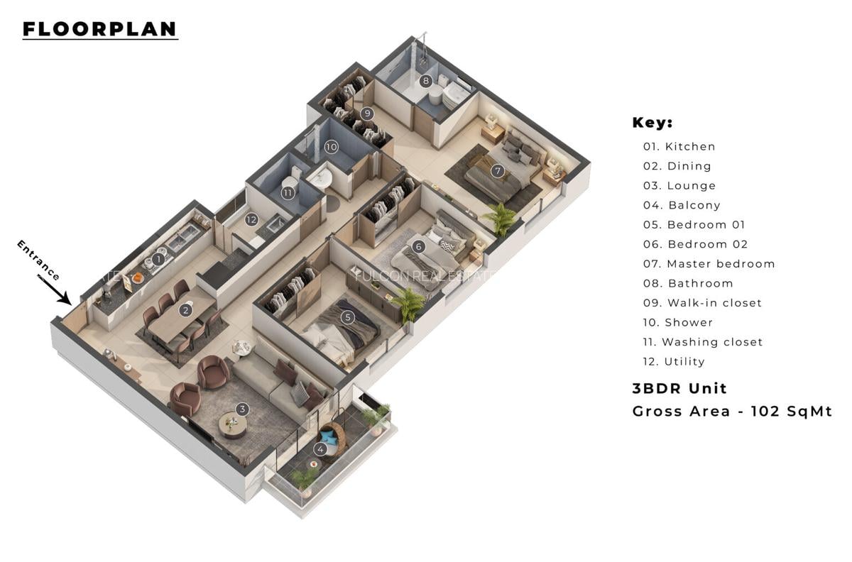 3 Bed Apartment with En Suite in Garden Estate - 10