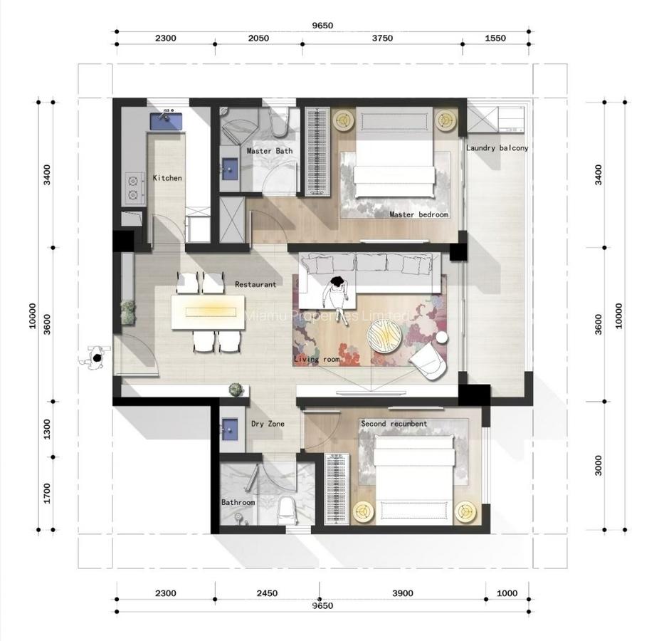 Serviced 1 Bed Apartment with Swimming Pool at Muthithi - 2