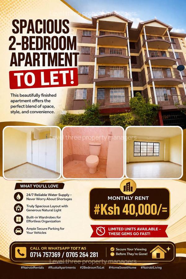 2 Bed Apartment with En Suite at Ruaka - 1