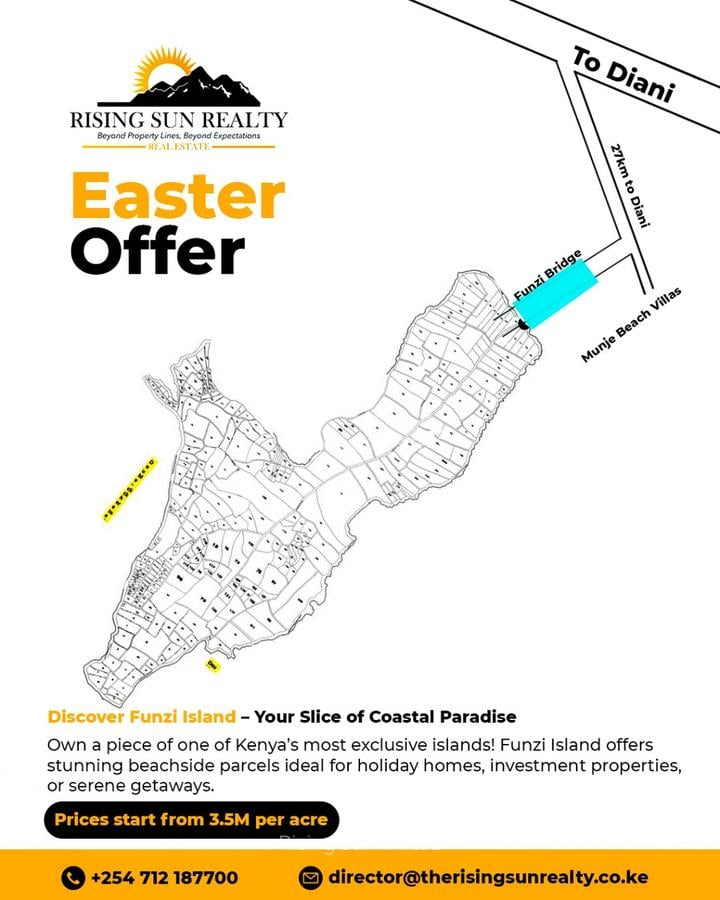 100 ac Land at Funzi Island. Ukunda - 10