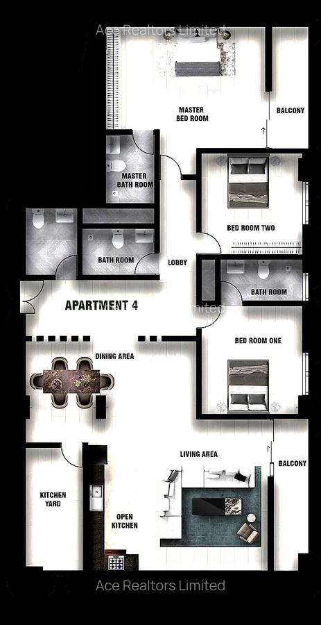 3 Bed Apartment with En Suite at Sports Road - 2