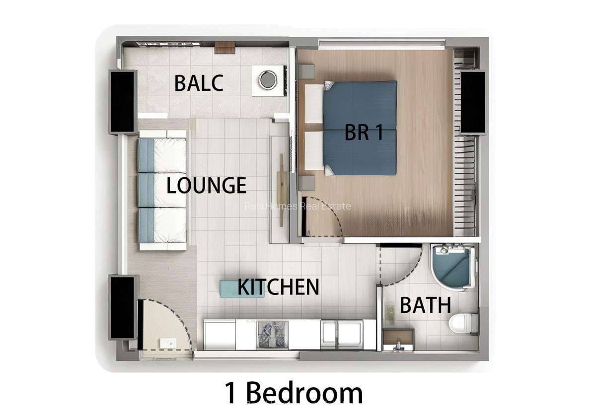 1 Bed Apartment with Swimming Pool at Riara Road - 14