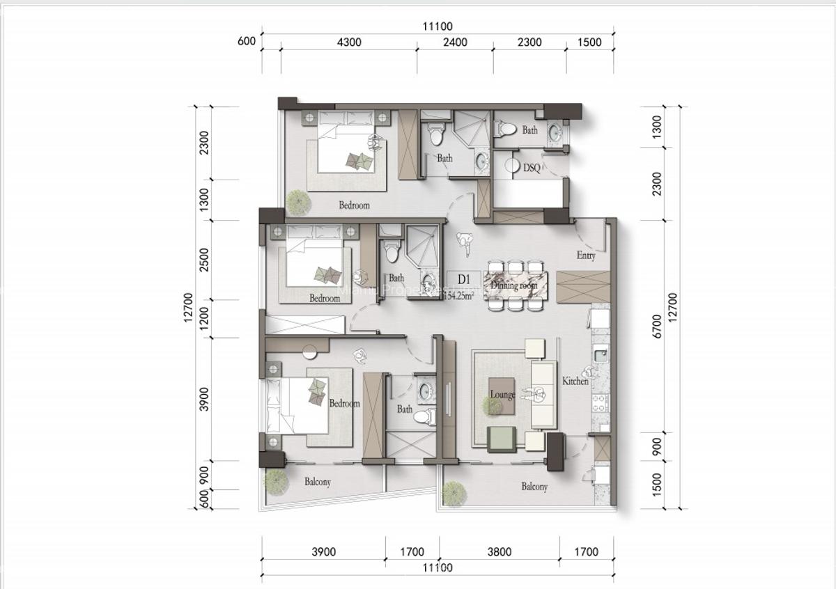 1 Bed Apartment with En Suite at Muthithi Road - 2