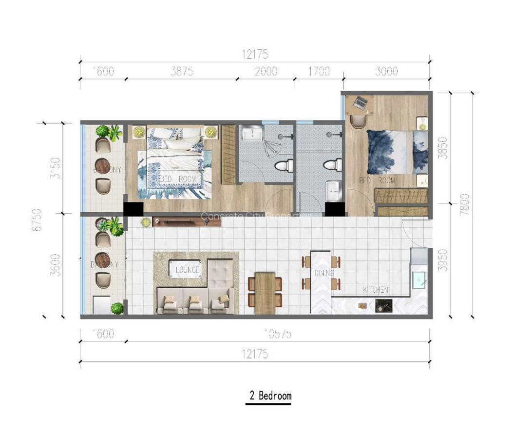 1 Bed Apartment in Riverside - 4