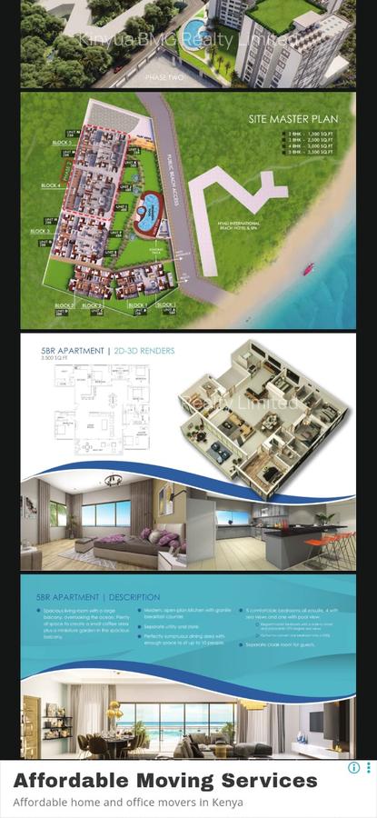 2 Bed Apartment with En Suite in Nyali Area - 1