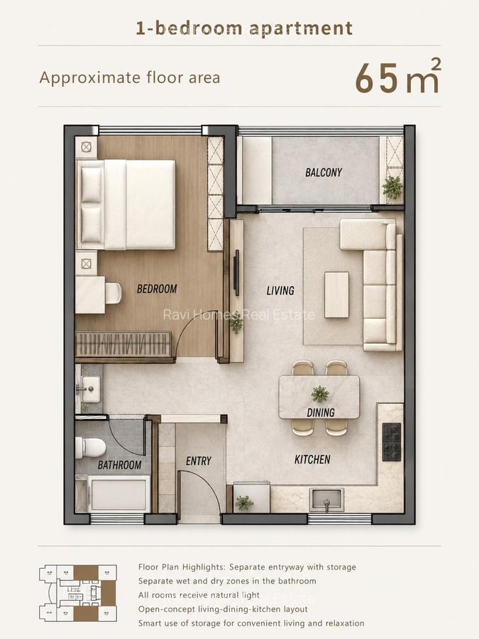 1 Bed Apartment with Swimming Pool in Westlands Area - 5