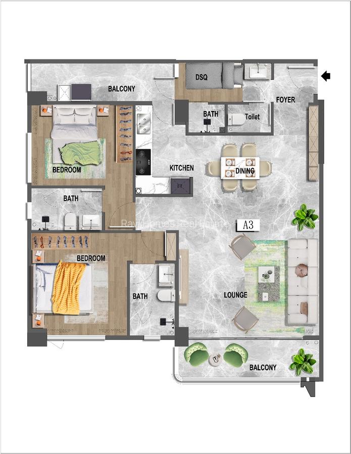 1 Bed Apartment with Swimming Pool in Westlands Area - 7