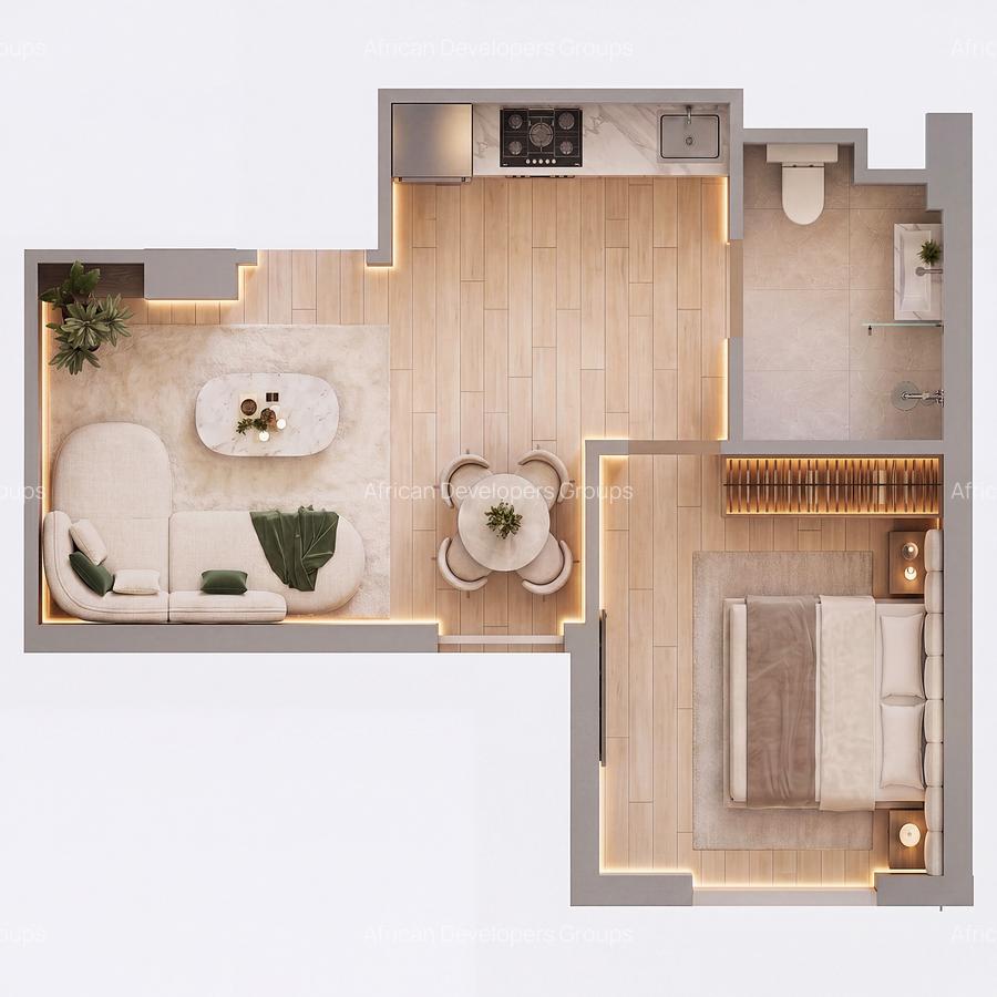 1 Bed Apartment with En Suite at Muringa Road - 2