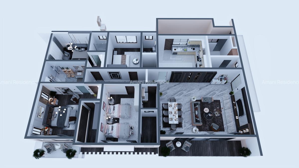 4 Bed Apartment with En Suite at Githunguri Road - 1