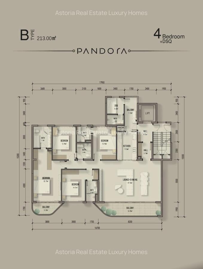 4 Bed Apartment with En Suite at 2026-161 4 Bed - 10