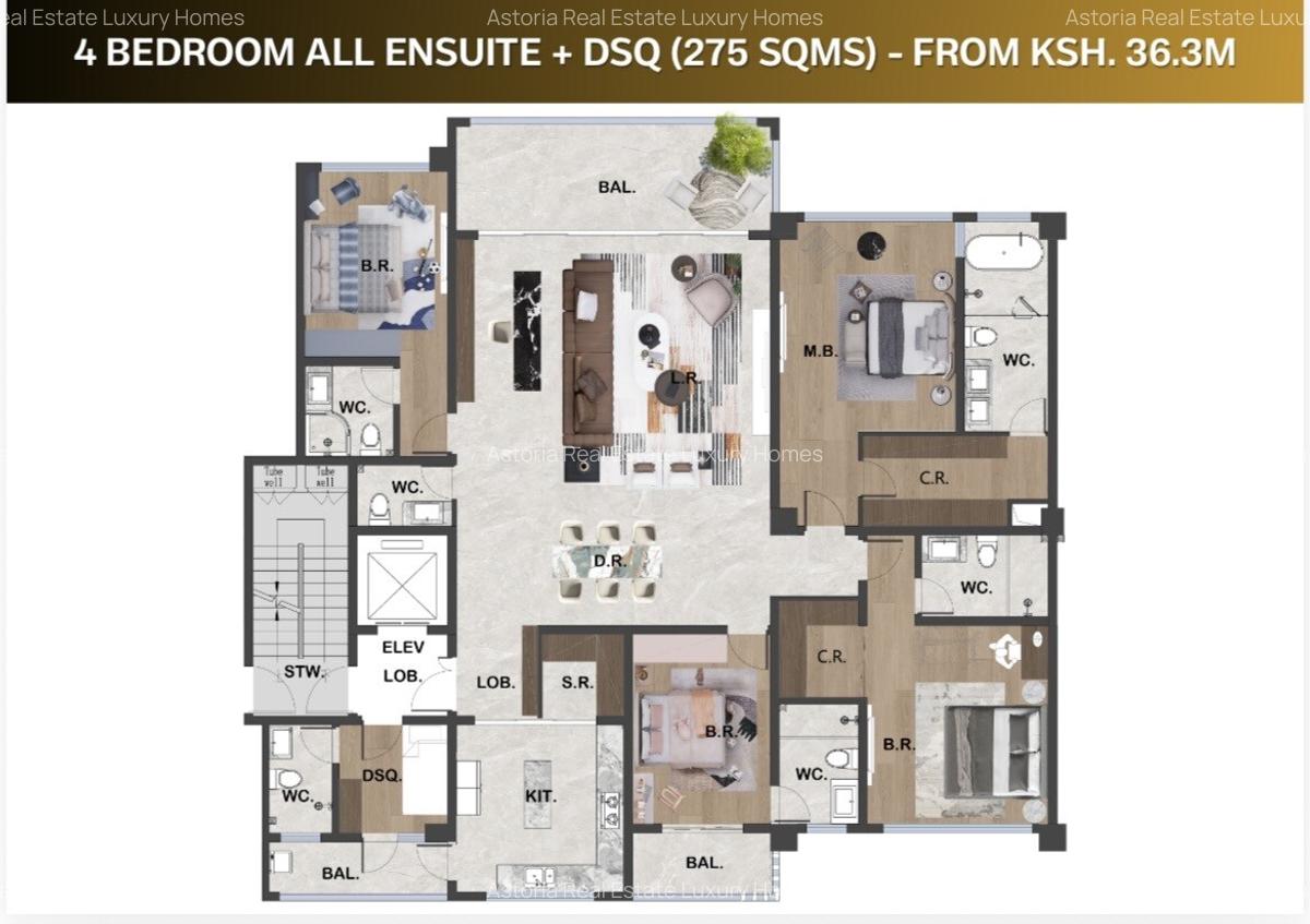 3 Bed Apartment with En Suite at 2026-146 - 15