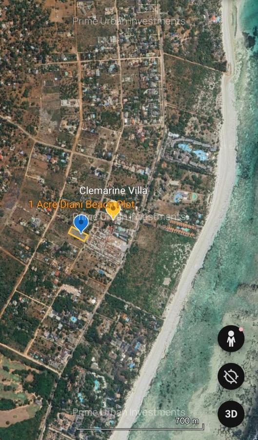 4,047 m² Land at Diani Beach - 2