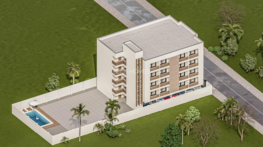 2 Bed Apartment with Swimming Pool at Mtwapa