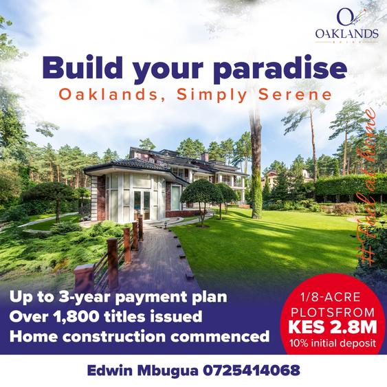 500 m² Residential Land at Oaklands