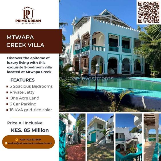 5 Bed House with En Suite in Mtwapa