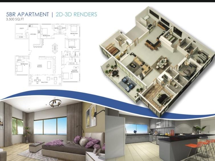 2 Bed Apartment with En Suite in Nyali Area