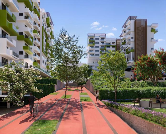 furnished 2 bed apartment with en suite at garden city