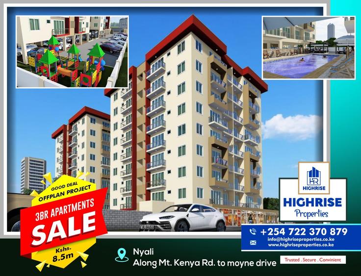 3 Bed Apartment with En Suite in Nyali Area