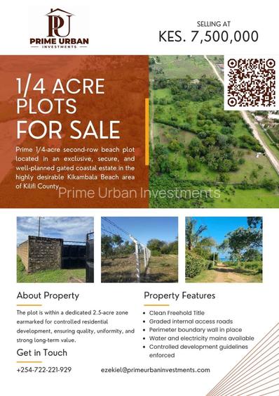 Residential Land in Kikambala