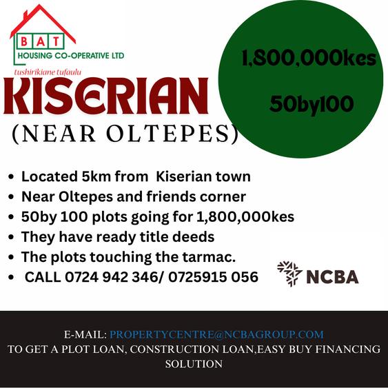 0.1 ac Land in Kiserian 0.1 ac Land in Kiserian