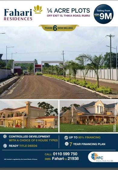 0.25 ac land in ruiru
