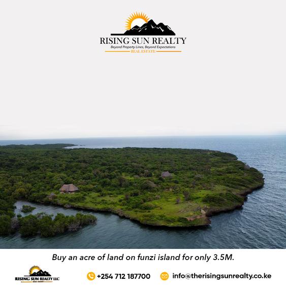 100 ac Land at Funzi Island. Ukunda